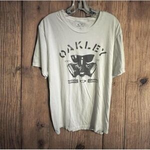 Oakley Men's White Tee Shirt Sleeve T-Shirt Size XL